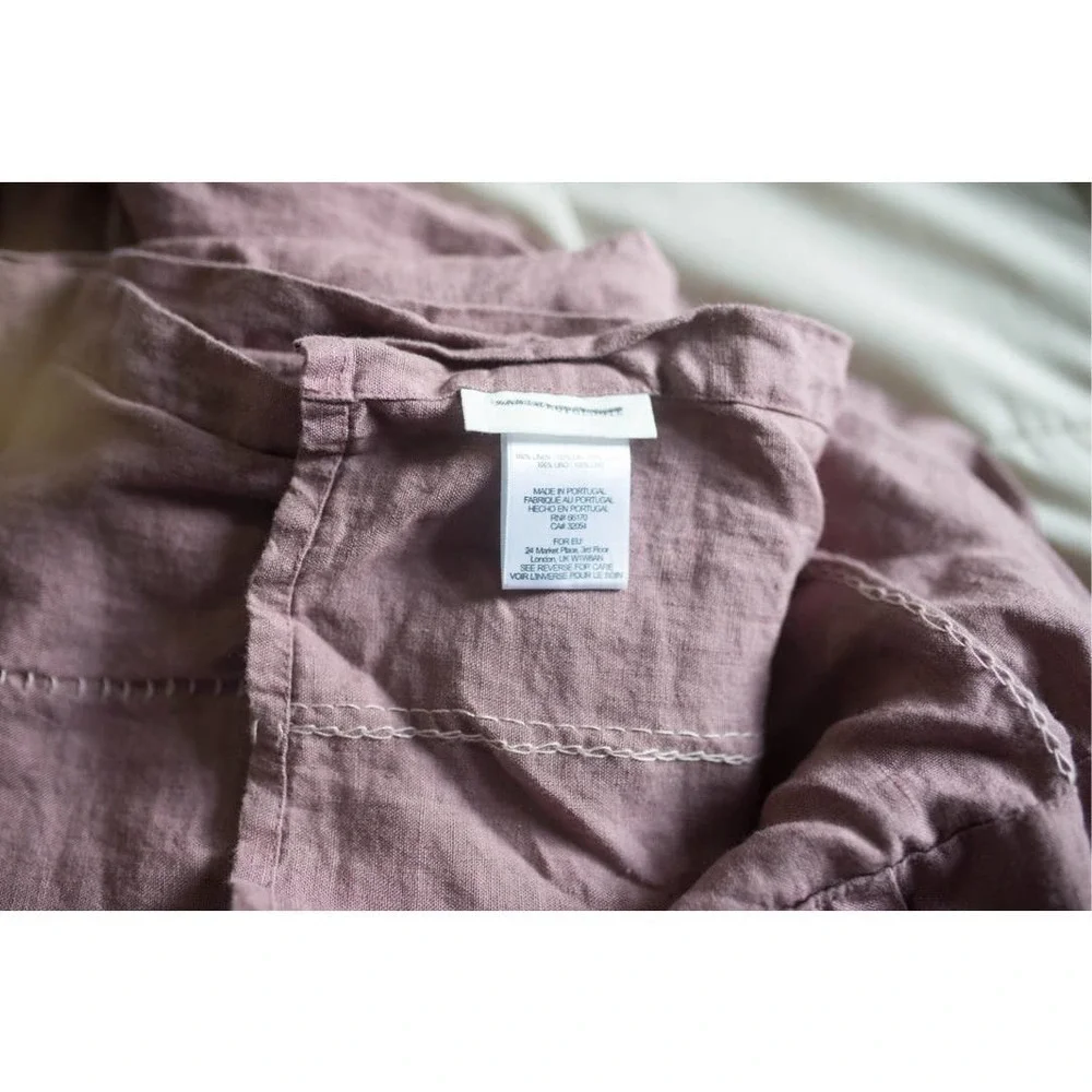 Anthropologie stitched linen